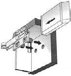 Cabinet hanger screw-on version 13 mm 17 mm Screw-in version,