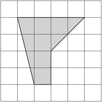21. Work out the area of the shape below, drawn on centimetre-squared paper. (The diagram is not accurately drawn) Answer: cm 2 (2) Q21 22. Mrs Fowler keeps chickens.