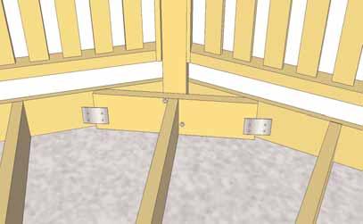Position a second Handrail Section between Posts and moving in Counter Clockwise