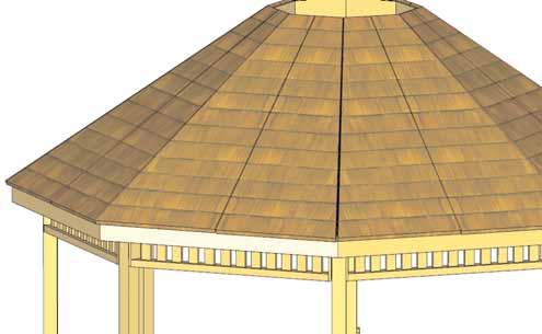 Use the same pattern as for the Roof Panel Sections. Secure as per Step 113-114.