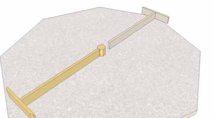 Joist and top of Core Block should sit flush with each other.