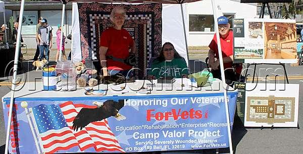 The Camp Valor Project had a booth at the event.