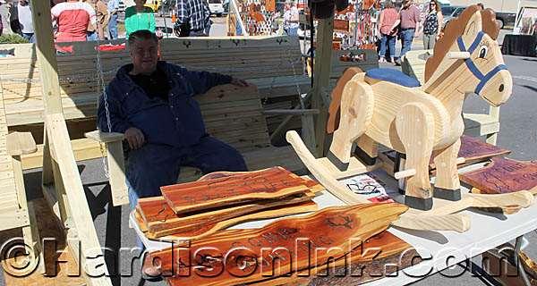 Colson of Chiefland is among the woodworking artists selling works at