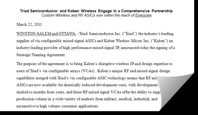 Kaben Wireless Silicon & Triad