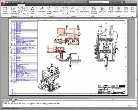 Collaboration and Data Management The intelligent file formats in AutoCAD Mechanical and tight integration with Autodesk manufacturing products facilitate collaboration by enabling workgroups to