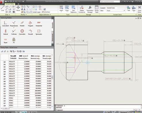 When users incorporate these features into a design, AutoCAD Mechanical automatically cleans up the insertion area, reducing the need for manual edits.