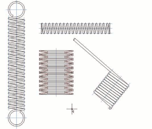 easy-to-use tool. Control the representation type of the spring, and create a specification form to incorporate in the drawing.