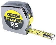 Tape Measure 1 in. blade & 25 ft. long (about $9) A tape measure is indispensable but there are so many to choose from these days.