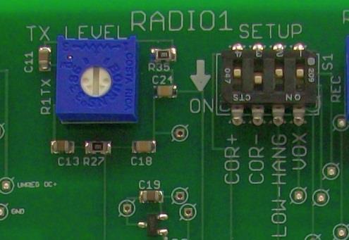 Radio 1 Receive Setup and Transmit Audio Level Adjustments Record Output Level Adjustment Radio 2