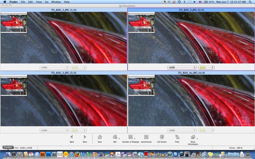 EOS Immersion Seminars 2010: Class Notes In this screen grab from Canon s ImageBrowser software, all photos were taken with an EOS 7D camera equipped with an EF800mm f/5.6l IS USM lens.