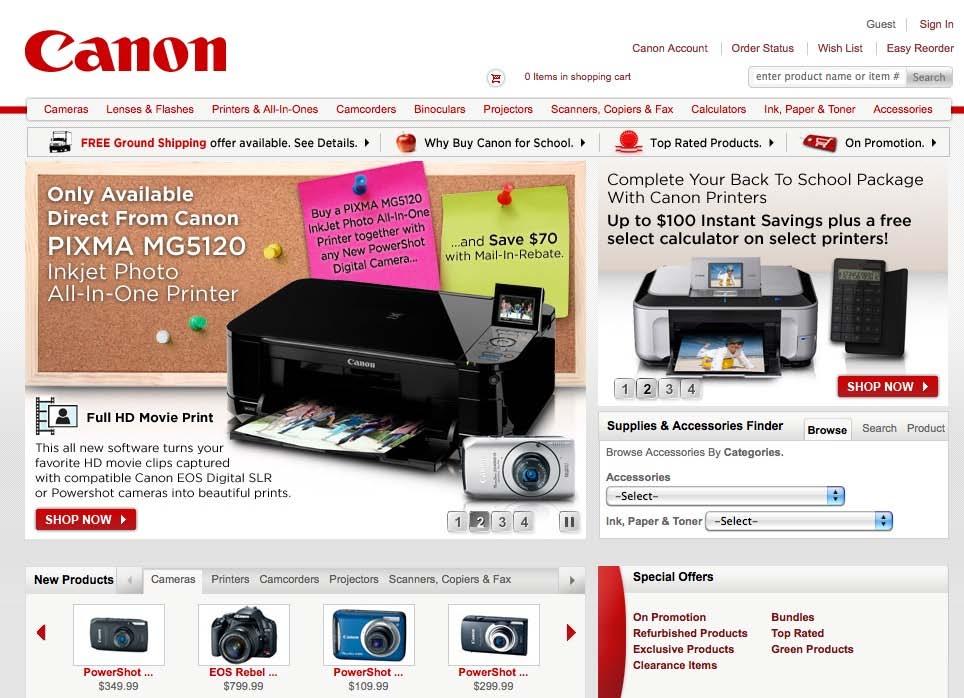 Direct Purchasing: We encourage customers to patronize authorized Canon dealers, but Canon USA