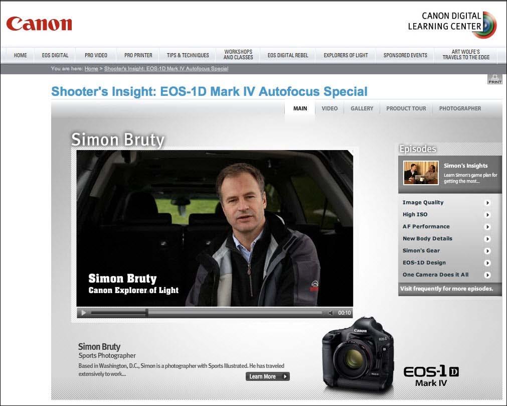 EOS-1D Mark IV Autofocus Special with Simon Bruty http://www.usa.canon.