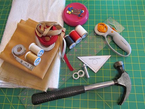 NOTE: Quantities shown are for TWO matching hot pads with binding cut on the bias.