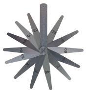 Traditional Feeler Gauge Set - Precision Range Precision Range: Complies with DIN 2275 All blades are hardened, tempered and polished Nominal thickness marked on each blade Replacement blades