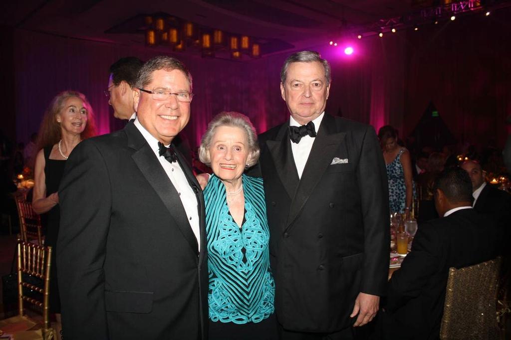 Former Miami Herald publisher Alberto Ibarguen, Betty Chapman and Armando Codina in a 2011 file photo.