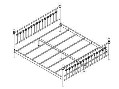 Overview Headboard(A) Cross Slat for Support Beam (with mounting position)(f) Cross Slat Support Foot(H) Side Rail (D) Footboard(B) Headboard Foot(C) Cross Slat(E) Support Beam(G) Finial(I) FRONT