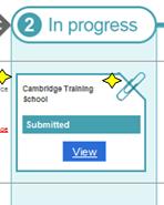 You will be asked to tick a box to agree to share your application information with the