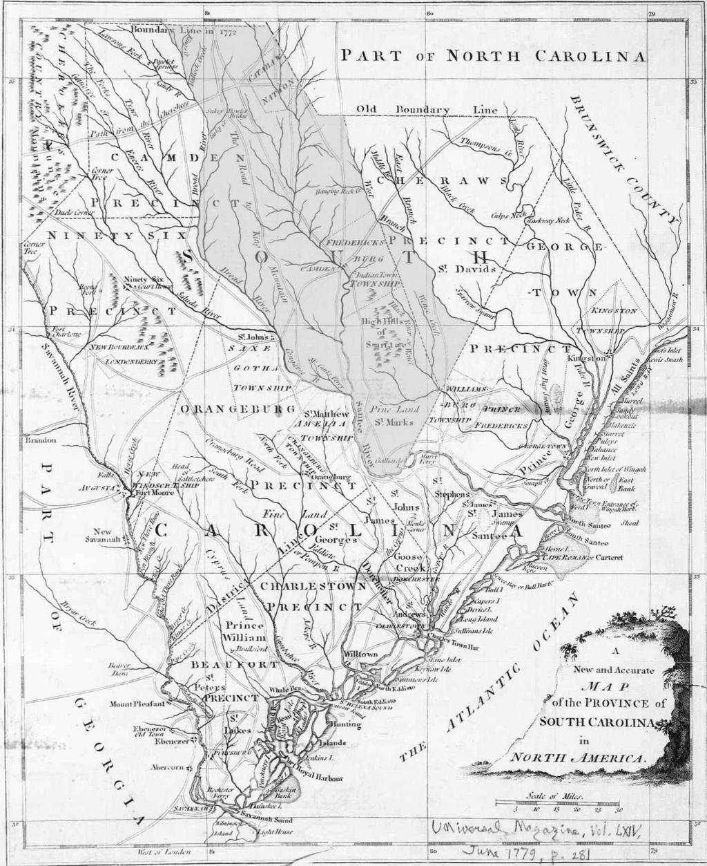 South Carolina Colony, 1779 Copyright 2019 by Tony Cox.
