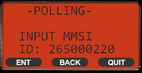 The transceiver will show the <POLLING> menu on the LCD. 4. Press the [ UP ] or [ DOWN ] keys to select <MANUAL> and then press the [SELECT] soft key. 5.