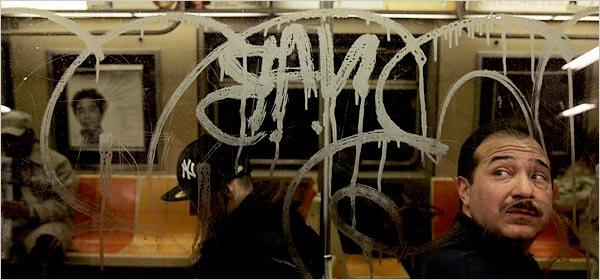 Graffiti etchings are most commonly applied to clear class windows and mirrors.