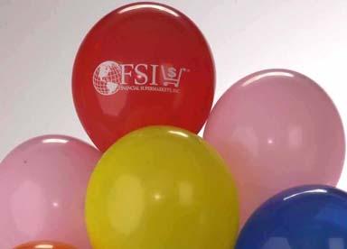 Also, balloons with the financial center s logo on them act as minibillboards, again reinforcing awareness and goodwill. USE YOUR LOGO!