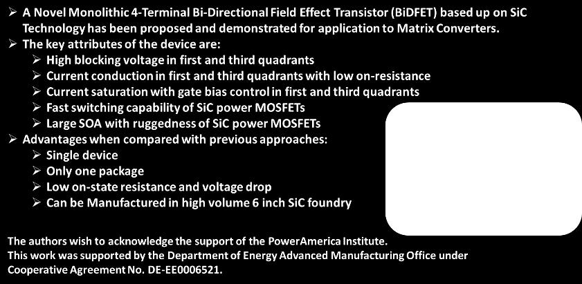 (BiDFET): Concept, Implementation, and Electrical