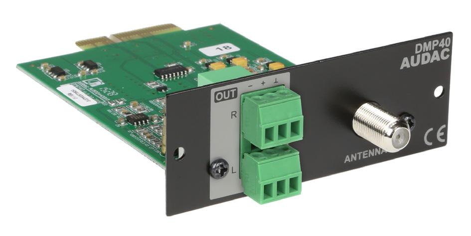 Chapter 2 Overview DMP40 The DMP40 is a SourceCon compatible module featuring an (internal) board-edge connector which carries all signals for getting it connected to any supporting main unit.