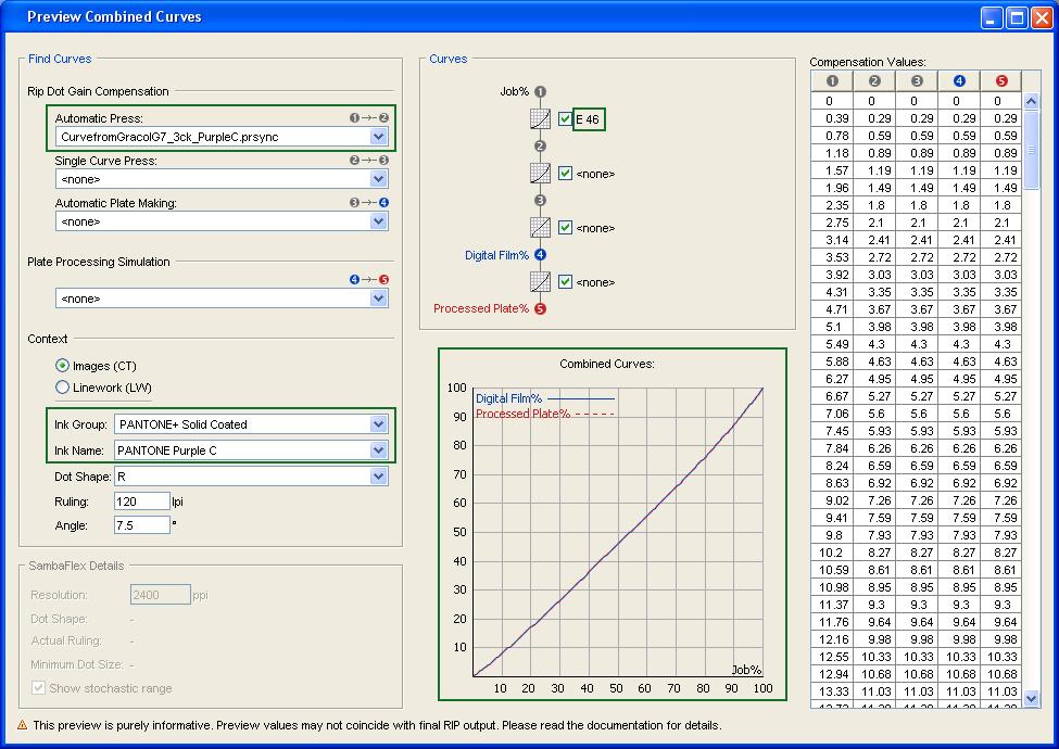 8 8.2. Previewing a PressSync Curve Set in a Strategy 1. Go to Tools > Preview Combined Curves... 2.