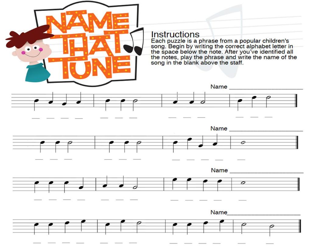 G A B C D Song Section This section brings together all the elements learned to date. To be successful, a student needs to recognize 5 notes and added rhythms.