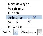 Architecture Tutorial Unit 2: Building Design 127 5 Select the Animation view type on the viewport toolbar. 6 On the viewport toolbar, click Navigation Mode to switch it on.