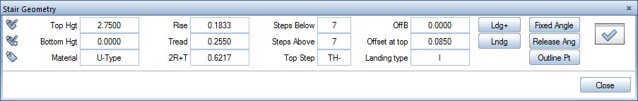 Architecture Tutorial Unit 4: Stair 255 3 Click Top Step. The display will change to TH-. In elevation, you can see how the last step is one rise below the top of the stair.