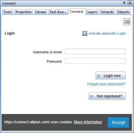 You can enter your user name and password either directly in the