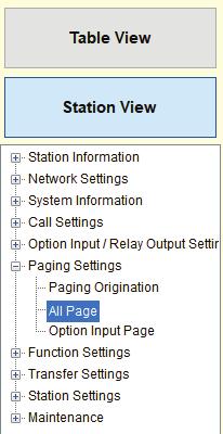 All Page All page is an audio only page to all stations in the All Page group. To customize paging settings, refer to the previous steps for Paging Settings.