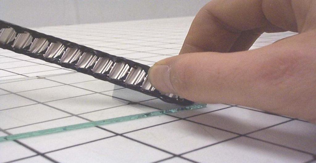 This ensures that the fluted shim will properly maintain the unit s air space.
