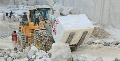 best material, requires removing overburden, or dirt, before the stone is accessible.