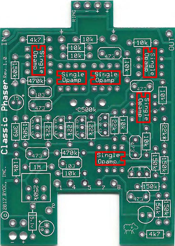 Step 3: Add 4 pin IC sockets. ONLY SOLDER THE SOCKET! NOT THE ACTUAL IC! This is a socket. The sockets get soldered to the PCB.