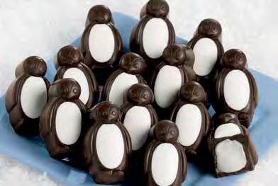 50 5108 MINT PENGUINS Pinguinos Nuevos A great treat made with dark chocolate and
