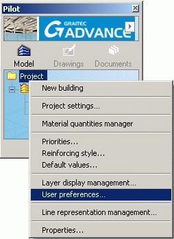 Context menus Context menus are available by right clicking an item.