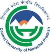 Central University of Himachal Pradesh (ESTABLISHED UNDER CENTRAL UNIVERSITIES ACT 2009) PO Box: 21, Dharamshala, Himachal Pradesh-176215 COE/2-1/CUHP/2017 DATED: 27.07.