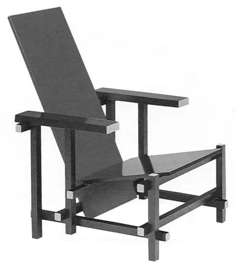 3. Figure 3 shows four chairs. Chair P Chair Q Gerrit Rietveld, 1917. Gerald Summers, 1933.