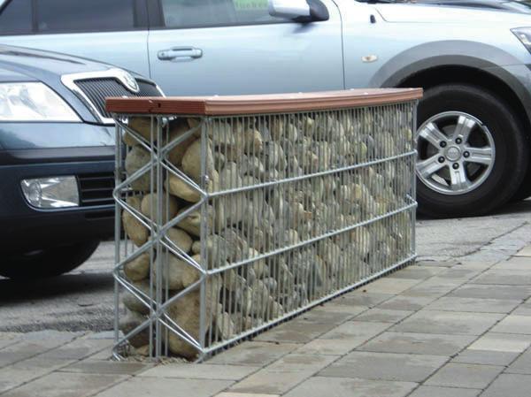 PERGONE BENCH RANGE Bench design derived from gabion wall range The Pergone bench design is based on the fence / wall products of the same name, using twin horizontal / single vertical wire mesh