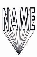 114 3-D NAME CLASS WORKSHEET 1 Follow the steps and write your name in