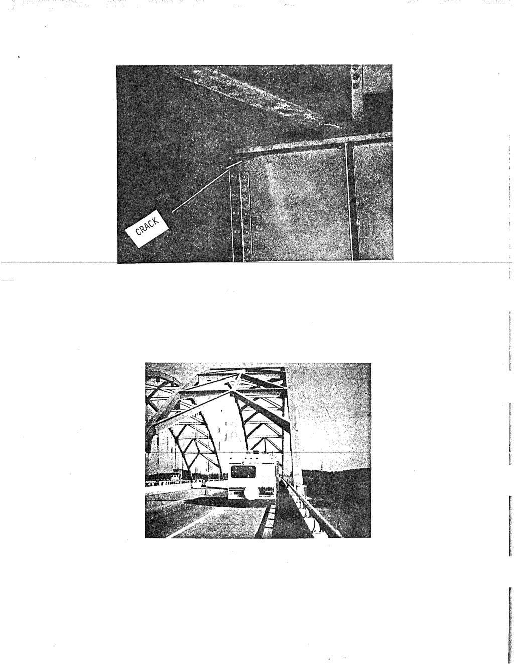 Figure 1 Photograph Shows Typical Crack Site in Cross Beam of 1-24