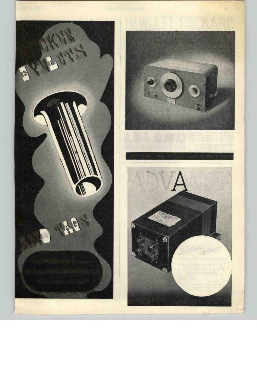 March, 1943 Electronic Engineering Ili HEWLETT-PACKARD INSTRUMENTS LTD Resistance Tuned Oscillators