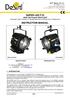 SUPER LED F10 165W LED Fresnel SPOTLIGHT (white light, either Tungsten or Daylight balanced Correlated Color Temperature) INSTRUCTION MANUAL