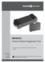 MANUAL. Textron Motors Diagnostic Tool. This manual is valid for the following Textron Motors Diagnostic Tool: