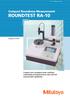 ROUNDTEST RA-10. Compact Roundness Measurement