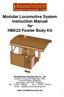 Modular Locomotive System Instruction Manual for HBK22 Fowler Body Kit