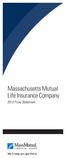 Massachusetts Mutual Life Insurance Company Proxy Statement