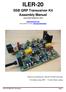 ILER-20 SSB QRP Transceiver Kit Assembly Manual Last review October 01, 2013
